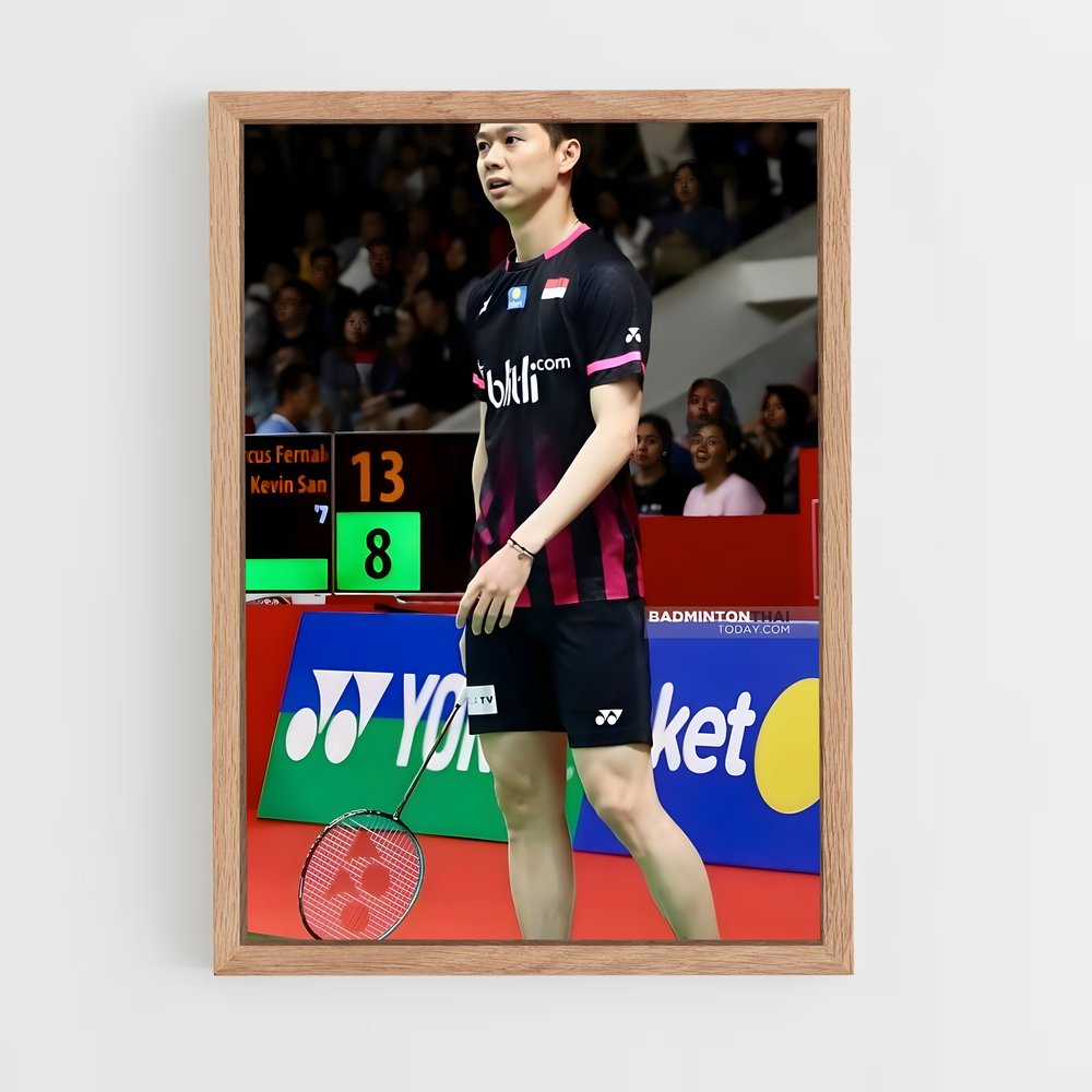 Poster Service Smash – affiche Badminton (vue 4)